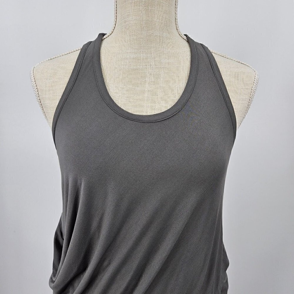 Rag & Bone Adelaide Racerback Mini Dress Gray Women’s Size 4 Ruched Bodycon - Picture 3 of 10